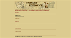 Desktop Screenshot of farnost.kozlovice.cz